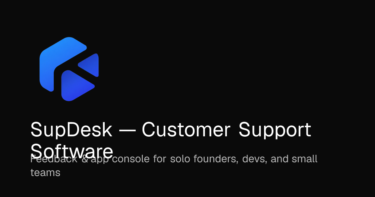 SupDesk product preview